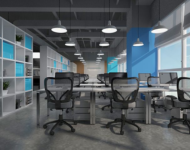 辦公室員工區(qū)設(shè)計(jì)實(shí)景圖
