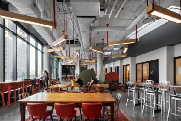 聯合辦公室設計改造的多功能技術空間